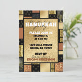 Invitation Hanoukka Elegant Montage (Debout devant)