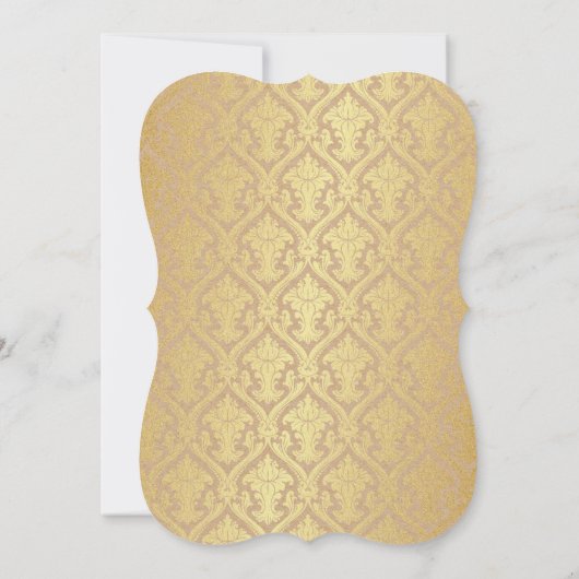 Invitation Hanoukka Gold et Emerald green (Dos)