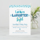 Invitation Hanoukka Latke Laughter Light Fun Modern Party (Debout devant)