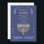 Invitation Hanoukka Light<br><div class="desc">famille Invitation et amis pour allumer les bougies avec vous avec cette invitation exquise. (Photo de Freepik). La carte est facile à customiser avec votre libellé, police et couleur de police. Pas exactement ce que vous cherchez ? Tous nos produits peuvent être conçus sur mesure pour répondre à vos besoins...</div>