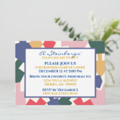 Invitation Hanoukka Modern Dreidels (Debout devant)