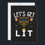 Invitation Hanoukka, on va se faire un T-shirt<br><div class="desc">Cette Tee Cute spéciale est une idée de cadeau pour Joyeux cadeau de Noël pour le jour de Noël et les Jours fériés. Lit cadeau de Noël. Grand cadeau de Noël pour Hommes Femmes,  garçons,  filles qui aime mignon Get Lit.</div>