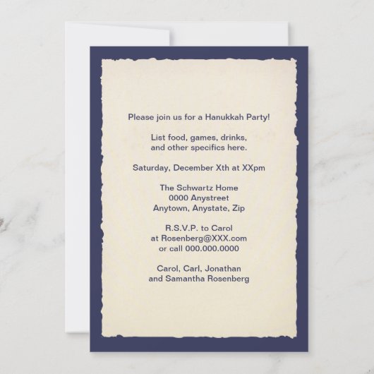 Invitation Hanoukka Palooza (Dos)