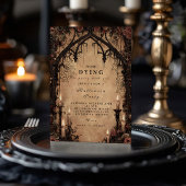 Invitation Hantée Cathédrale Gothique Halloween