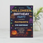 Invitation hantée d'Anniversaires de enfants de la (Debout devant)