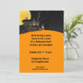 Invitation hantée de Halloween de Chambre (Debout devant)