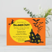 Invitation hantée de partie de Halloween de (Debout devant)