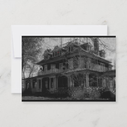 Invitation hantée de partie de manoir (Devant)