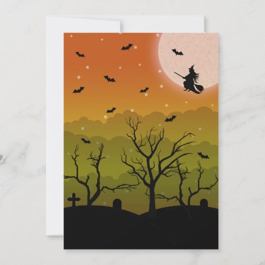 Invitation Hantée Mansion Mangez Boire Et Soyez Effrayant Hal (Dos)