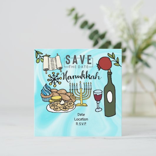 Invitation Hanukkah  (Debout devant)