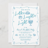 Invitation Hanukkah Latke Laughter Light Fun Whimsical Party (Devant)