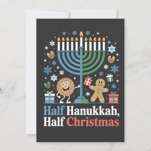 Invitation Hanukkah moitié Noël Christmukkah drôle