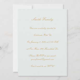 Invitation Hanukkah personnalisable