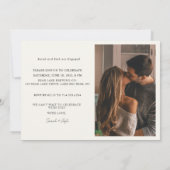 Invitation Happily Ever After 4 Photo Cream Engagement Party (Dos)