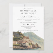 Invitation Happily Ever After Amalfi Italy Wedding (Devant)