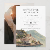Invitation Happily Ever After Amalfi Wedding Photo (Devant / Derrière)