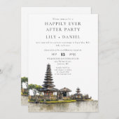 Invitation Happily Ever After Bali Wedding (Devant / Derrière)
