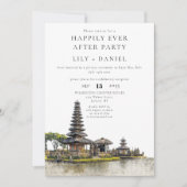 Invitation Happily Ever After Bali Wedding Photo (Devant)