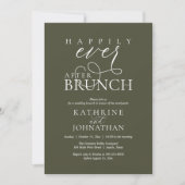 Invitation Happily Ever After Brunch Post Wedding Elopement (Devant)