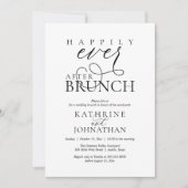 Invitation Happily Ever After Brunch Post Wedding Elopement (Devant)