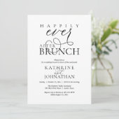 Invitation Happily Ever After Brunch Post Wedding Elopement (Debout devant)