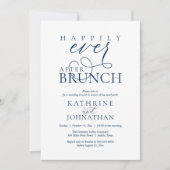 Invitation Happily Ever After Brunch Post Wedding Elopement (Devant)