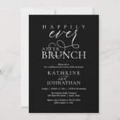 Invitation Happily Ever After Brunch Post Wedding Elopement (Devant)