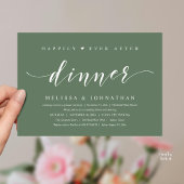 Invitation Happily Ever After Dinner, Modern Minimalist