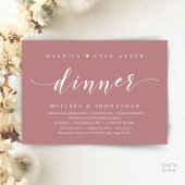 Invitation Happily Ever After Dinner, Modern Minimalist