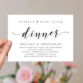 Invitation Happily Ever After Dinner, Modern Minimalist