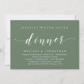 Invitation Happily Ever After Dinner, Modern Minimalist (Devant)