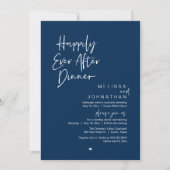 Invitation Happily Ever After Dinner Modern Wedding Party (Devant)