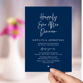 Invitation Happily Ever After Dinner Modern Wedding Reception