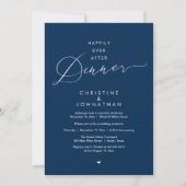 Invitation Happily Ever After Dinner Modern Wedding Reception (Devant)