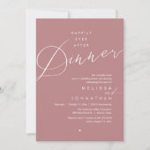 Invitation Happily Ever After Dinner Romantic Wedding Party (Devant)