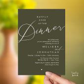 Invitation Happily Ever After Dinner Romantic Wedding Party