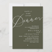 Invitation Happily Ever After Dinner Romantic Wedding Party (Devant)