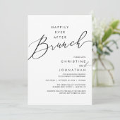 Invitation Happily Ever After Dinner Wedding Reception Dinner (Debout devant)