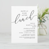 Invitation Happily Ever After Dinner Wedding Reception Dinner (Debout devant)