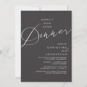 Invitation Happily Ever After Dinner Wedding Reception Dinner (Devant)