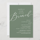 Invitation Happily Ever After Dinner Wedding Reception Dinner (Devant)
