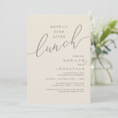 Invitation Happily Ever After Dinner Wedding Reception Dinner (Debout devant)