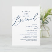 Invitation Happily Ever After Dinner Wedding Reception Dinner (Debout devant)