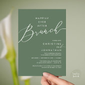 Invitation Happily Ever After Dinner Wedding Reception Dinner