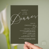 Invitation Happily Ever After Dinner Wedding Reception Dinner