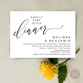 Invitation Happily Ever After Dinner Wedding Romantic Party