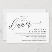 Invitation Happily Ever After Dinner Wedding Romantic Party (Devant)