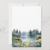 Invitation Happily Ever After Forest Lakeside Floral Wedding (Dos)