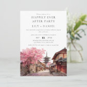 Invitation Happily Ever After Kyoto Japan Wedding (Debout devant)