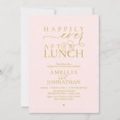 Invitation Happily Ever After Lunch Modern Wedding Elopement (Devant)